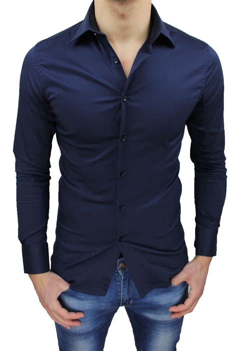 prada camicia uomo saldi|Camicia in cotone in Blu .